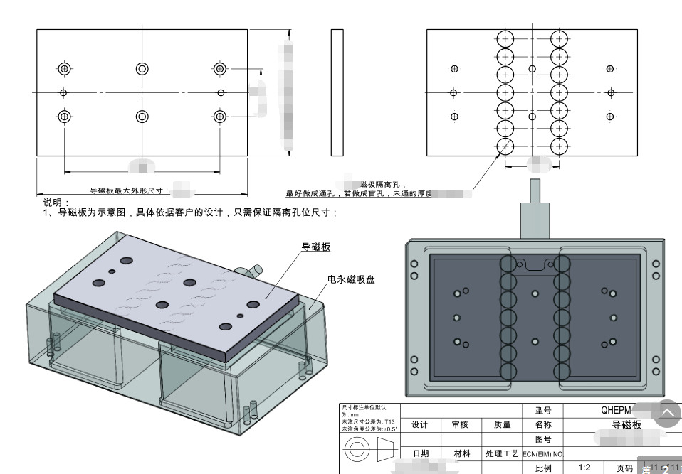 千豪電永磁吸盤，自動(dòng)化夾具